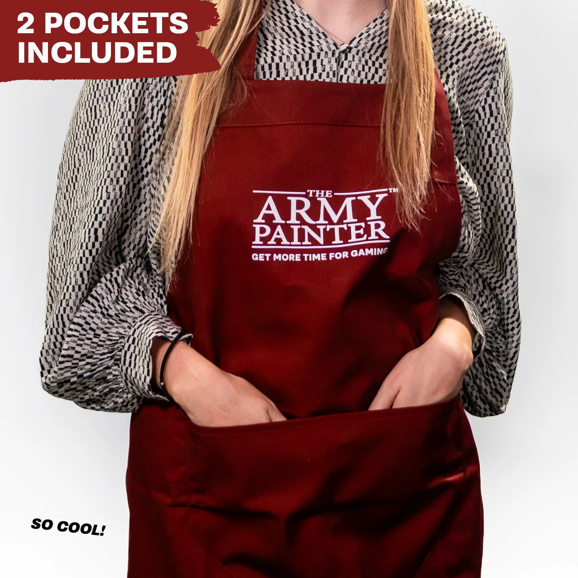 Apron: Burgundy - Image 3